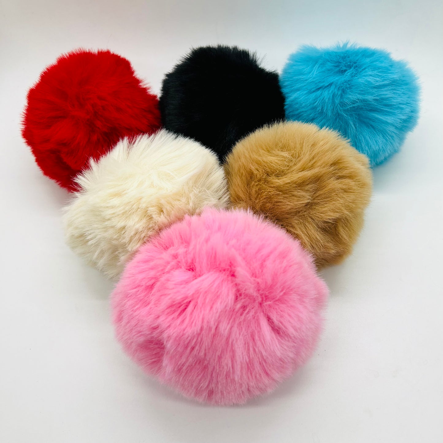 Fluffy Ball Keychain